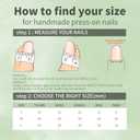 2 x Press on Nails Medium Almond French Tip Fake Nails Flower Leopard Print Designs False Nails Full Cover Glossy False Nails for Women Manicure Nail Art Decoration-size S