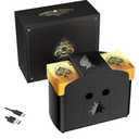 Fully Automatic Card Shuffler 1-4 Deck,USB/Battery Operated Electric Shuffler, Lower Noise Playing Card Shuffle for UNO,Poker, Phase 10,Skip-Bo,Blackjack（Black）