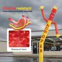 20ft Now Open Air Tube Dancer Inflatable Waving Tube Man - Eye-Catching Replacement Wacky Waving Dancing Guy Perfect for Any Events, Dancer ONLY - Excludes Air Blower