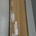 Warm Gold Disc Curtain Rods, 28-48 Inches Window Curtain Rod,Adjustable Room Darkening Drapery Rod with Aluminum Finials and Brackets,Wrap Around Design