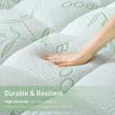 Extra Thick Mattress Topper California King Size, Waterproof Soft Viscose Derived from Bamboo, Pillow Top Mattress Pad, Mattress Cover 1000GSM Filling with Deep Pocket for Back Pain Relief