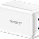 THREEKEY 35W USB C Wall Charger, Dual USB Port Block,Type C Charger Fast Charging Power Adapter Compatible with iPhone 16/15/14/13/12/11/X,Samsung Series,Moto,iPad,MacBook, White