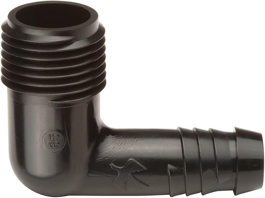 Rain Bird SWGE050B EZ Swing Pipe Elbow Fitting, 1/2" Male Pipe Thread x 1/2" Barb, 10 Count (Pack of 1)