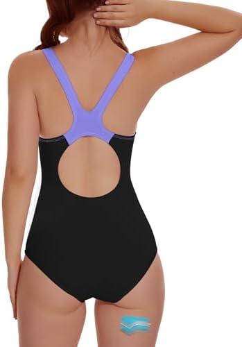 Beautikini Period Swimwear One Piece Racerback Training Bathing Suit Women Period Swimsuits for Teen Girls XS