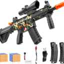 Electric  with 3 Modes, Soft Bullets  Automatic Sniper Rifle Dart w0ith 60 Dart Bullets, Gifts for Birthday Halloween Christmas (Camouflage)