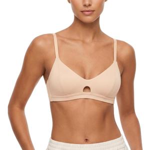 Modal Bralette Cotton for Small Chest-Wireless Bra AAA/AA/A/B Cup Soft Cup Triangle Bra Breathable Comfortable (L)