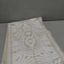 Boho Table Runner 72inches Long, Farmhouse Linen Table Runner, Rustic Vintage White Embroidered Table Runners 13x72 Inch for Dining Table Decorations