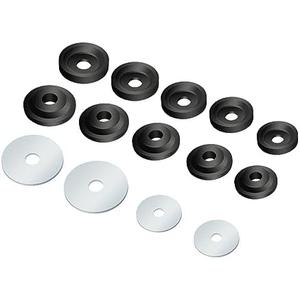 XTPTFABS Dimple Die Set and Steel Backing Discs Compatible with Harbor Freight Hydraulic Punch Driver kit(1.115", 1.362", 1.687", 1.937", and 2.375" Dimple Dies)