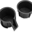 Cup Holder Insert for Toyota 4Runner 2014-2024 Drink Holder Console Box Cup Holder Replacement for Toyota 4runner Accessories Replaces OEM 66992-35030 66991-35030 2pcs (Version B)