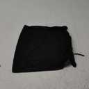 Women's Mesh Sheer Drawstring Solid Summer Bikini Cover Up Skirt (Black, Medium)