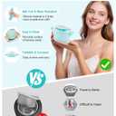 Waxing Kit, Foldable Wax Warmer with 4 Packs Hard Wax Beads, Silicone Wax Pot Machine for Full Body, Face, Eyebrows, Legs, Bikini, At Home Hair Removal Kit with 15 Accessories for Women Men, Green