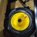 750LB Dump Cart, Heavy Duty Steel Garden Utility Trailer with Manual Dump,Pull Behind Trailer for Lawn Mower, Tractor, ATV for Yard & Farm