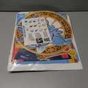 Christmas Trunk or Treat Party Decorations - Princess Prince Car Archway Garage Decoration Blue Pumpkin Cartoon Cutouts with Backdrop Balloons for House Outdoor Decor Birthday Gifts, 42Pcs