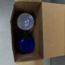 Nervure 350PCS Blue Plastic Plates - Blue Plastic Dinnerware Sets for 50 Guests - 100 Disposable Plates, 150 Gold Silverware, 50 Cups, 50 Napkins for Wedding & Party & Thanksgiving Day