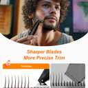 [2025 Upgraded Beard & Body Hair Trimmer for Men [All-in-One] USB-C Fast Charging, Groin & Ball Hair Painless Electric Shaver, Travel Razors, Waterproof Wet/Dry Groomer, Black(Lite)