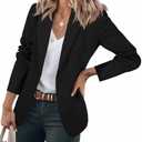 Cicy Bell Womens Casual Blazers Open Front Long Sleeve Work Office Suit Jackets Blazer XXL