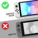 eXtremeRate Chameleon Green Purple Back Plate for Switch OLED, Soft Touch DIY Replacement Housing Shell for Nintendo Switch OLED Console – JoyCon Shell & Kickstand Not Included