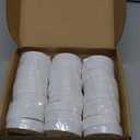 Inbagi 30 Pcs Mason Jar Plastic Lids Regular Mouth Plastic Storage Caps with Rubber Seal Replacement Lids for Mason Jars Canning Jars and More (White,70 Mm)