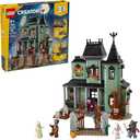 LEGO Creator 3 in 1 Haunted Mansion Building Toy for Kids - Halloween Building Blocks & Learning Toy for Girls & Boys, Ages 9+ - Build a Haunted House, Train, or Ship - Gift for Birthdays - 31167
