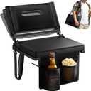 Stadium Seats with Back Support for Bleacher, Portable 5-Angle and Adjustable Height Thick Cushion Seat with Cup Holder Storage Bag, Includes Shoulder Strap, Used for Sports Events and Concerts