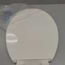 KOHLER 20111-96 Brevia, Slow Close Toilet Seat, Round Toilet Seat, Grip-Tight Bumpers Quick-Attach Hardware, Biscuit