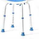 FSA HSA Eligible Shower Chair for Inside Tub, Shower Stool for Inside Shower, Shower Seat for Bathtub, Adjust Bath Chairs for Elderly/Disabled