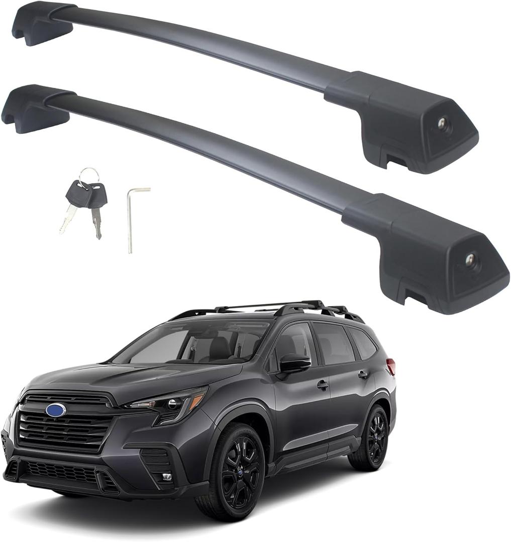 Autekcomma Heavy Duty Roof Rack Crossbars Compatible for Toyota 4Runner 2007-2024(Only Fit Factory Raised Side Rails) Locker+Full Aluminum Die-Casting Black Matte with Max 260LB Loading Weight