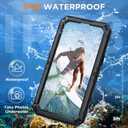 Beasyjoy for iPhone 16 Plus Case Waterproof, Metal Heavy Duty Full Body Protective Case with Built-in Screen Protector, Military Grade Shockproof Defender Cover for iPhone 16 Plus 6.7", Black