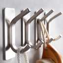 Taozun Towel Hook - Self Adhesive Hooks Bathroom Hooks Stainless Steel Robe Coat Hook 4-Packs