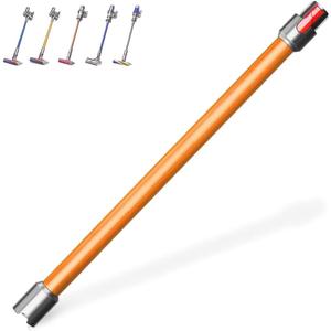 Extension Wand Tube for Dyson V15 V11 V10 V8 V7 Detect Absolute Cyclone, Heavy-Duty Aluminum Stick Vacuum Replacement Parts, 40% Thicker Wall, Anti-Crack Quick Release Rod, 28.5'' (Orange)
