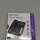 2-Line Corded Telephone Systems for Small Business and House, Desk Phone Only (Black)