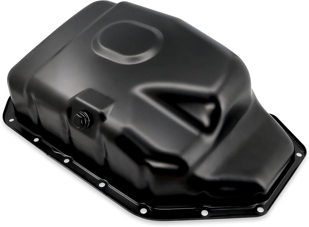 Engine Oil Pan Sump with Drain Plug, Compatible with Honda CR-V CRV 2002-2006, Honda Accord 2003-2007, Honda Civic 2002-2005, Element 2003-2011 & Acura RSX 2002-2006, 2.0L 2.4L, Replaces 11200RAAA00