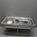 Large Full Size 33-Pcs Disposable Chaffing Buffet with-Covers, Utensils, Fuel Cans  Premium Chafing Dish Set for Events, Parties, Catering