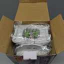 Mueller Pro-Series 10-in-1, 8 Blade Stainless Steel Multi Vegetable Chopper And Mandoline Slicer, Kitchen Tools and Gadgets, Food and Veggie Chopper, Mincer, Dicer, French Fry Cutter, White Sand/Pastel Green