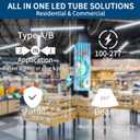 JESLED 30 Pack T8 LED Bulbs 4 Foot, LED Fluorescent Tube Replacement, 4ft LED Tube Light, Plug&Play or Ballast Bypass, 14W, 2450 LM,5000K Daylight White,Single or Double End Powered, Frosted