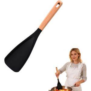Multifunction Spatula Cooking Cedar and Ash Spoon11.4" (Black), One Size