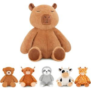 Weighted Stuffed Animals Capybara Plush Heated Microwavable Weighted Plushies Stuffy Lavender Scented Capybara Stuffed Animal Calming Gift for Kids and Adults