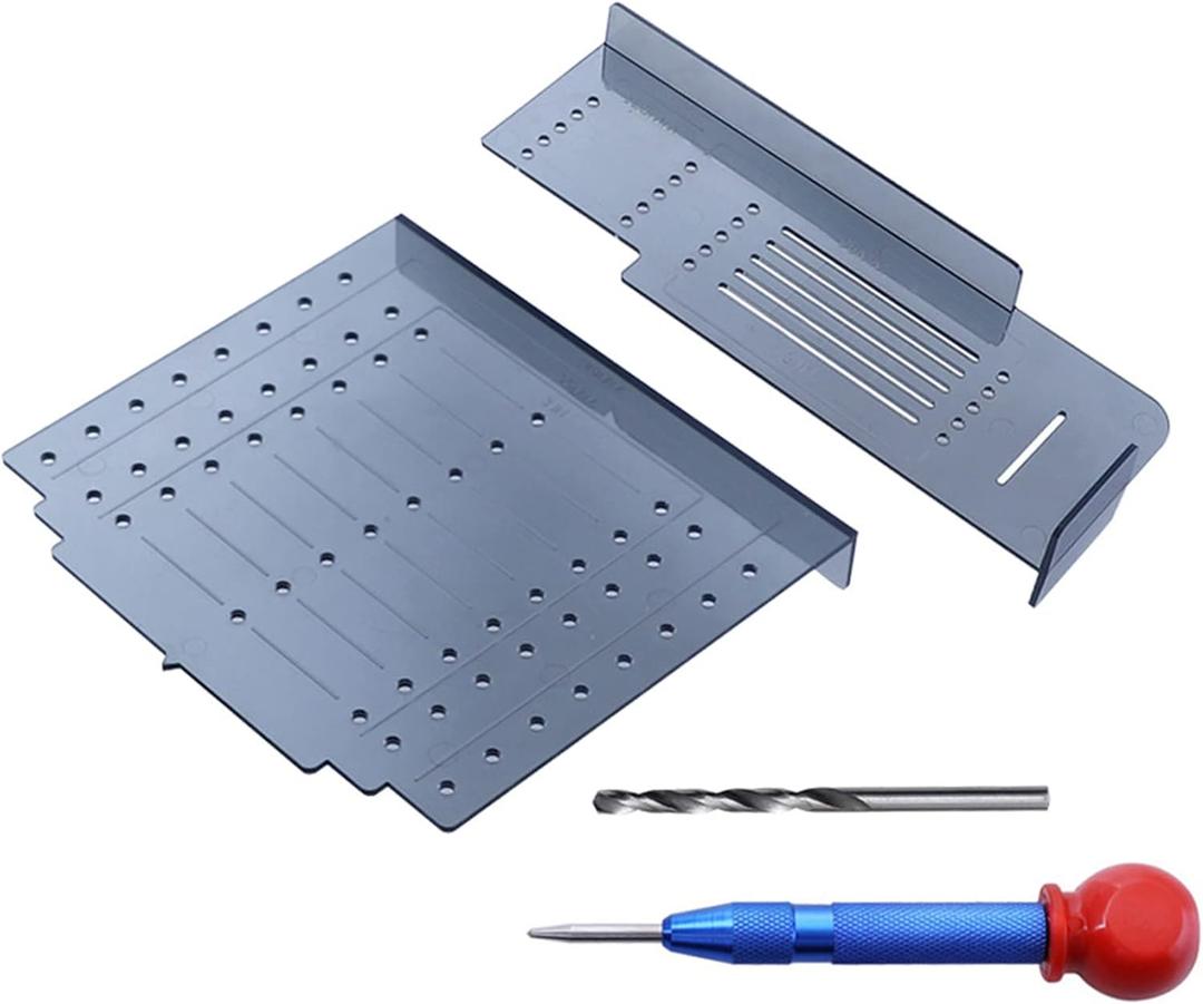 Locator Wood Jigs Drilling Dowelling Jig Cabinet Hardware Jig Tool Door Handle And Knob Locator Cabinet Cabinet Drawer Drilling Template Jig Wood Drilling Dowelling Guide Cabinet Hardware (Hander Positioner 2)