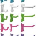 PegPro J, 1" & 2" Kit for Standard Wood Fiber pegboard  Durable Plastic Pegboard Hooks - for Garage, Kitchen, Craft Room, and More (J, 1" & 2" Hook - 72 Pack, Confetti Mix)