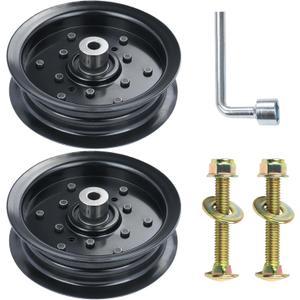 2 Pack 532196106 Husqvarna Idler Pulley Replace Husqvarna 532197379, 532196106, Craftsman 197379, 196106 for Z254 LGT2654 MZ54 RZ5424 RZ5426 YTH20K46 YTH21K46 YTH22V46 YTH2348 Lawn Tractors