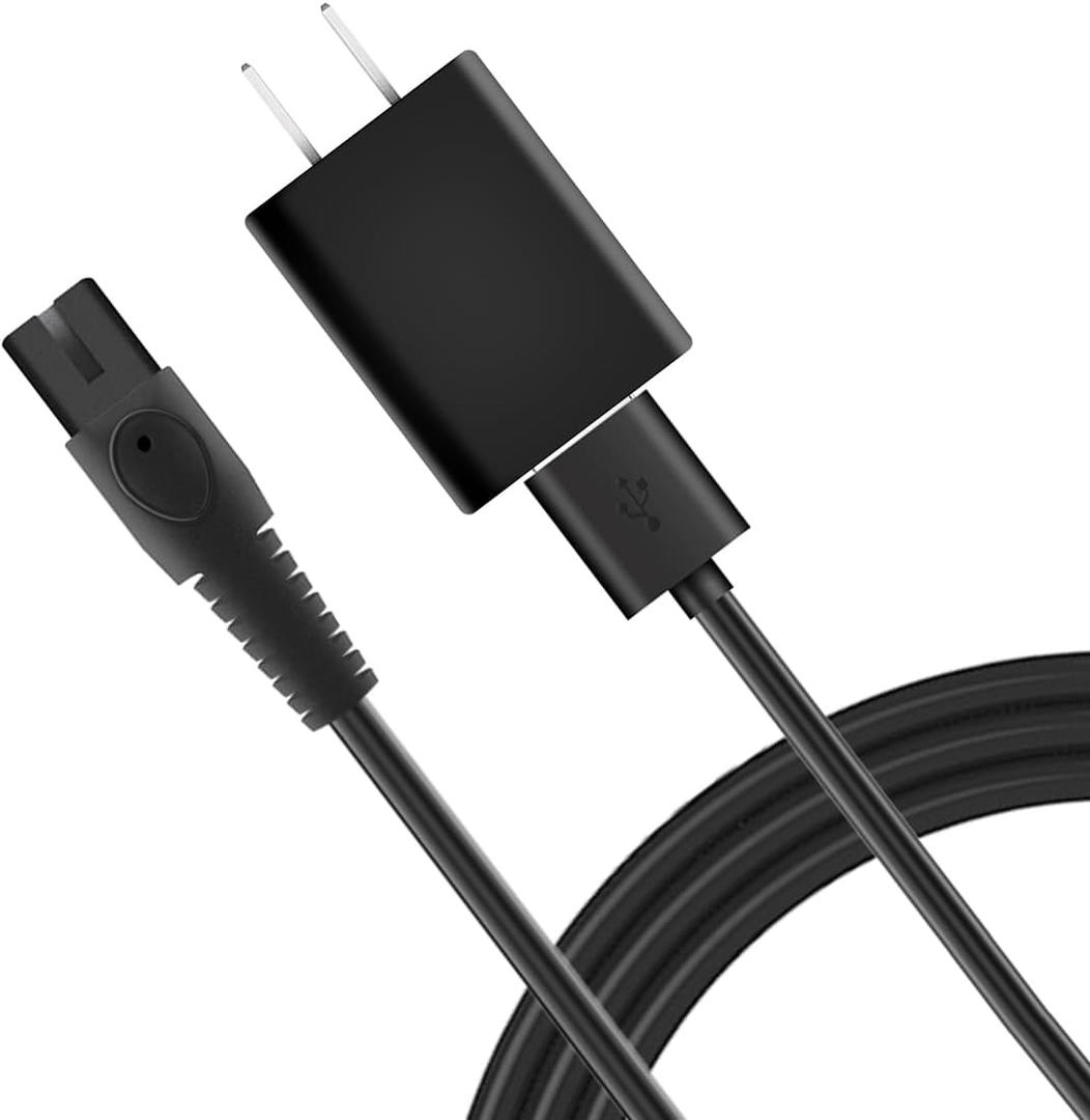 5V Replacement Charger Set with USB Cable for Philips Norelco - Compatible with MG5910, MG7910, MG9510, MG9520 Models, Compatible Power Adapter and Cord