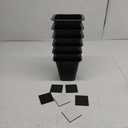6 Inch Heavy Duty Bed Risers, Furniture Risers for Desk, Chair, Table or Sofa, Couch Lift Risers, Supports up to 2200 lbs per Leg(6 Pack Black)