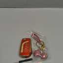 Sparkly Key Fob Cover with Cherry Keychain, Bling TPU Smart Key Case for Women, Compatible with Toyota 4Runner,Avalon,Camry Corolla Fortuner Highlander RAV4 LE (4-Button, Gold Red)