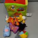 JoyCat Baby Toys 6-12 Months - Mystery Soft Box with 10 Sensory Objects, Rattle, Crinkle Paper, Mirror - What's Inside Box Infant Gifts, Soft Busy Toys 1-2 - Baby Easter Basket Stuffers Gifts