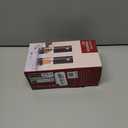 CIRCLE JOY Electric Salt and Pepper Grinder Set Rechargeable Salt and Pepper Mills with 6-Level External Adjustable Coarseness, White LED Light and Storage Base, Black