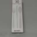 30 Pcs Black Silverware Set, Stainless Steel Flatware Set Service for 6, Mirror Polished Cutlery Utensil Set, Durable Home Kitchen Eating Tableware Set, Include Fork Knife Spoon Set, Dishwasher Safe (Square-30 Pieces)