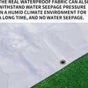 TARPAL 8'x10' White Tarp Waterproof 7.5 mil Medium Duty All Purpose Poly Tarps Cover Waterproof,Snow Proof UV Protection,Rip and Tear Proof,Poly Tarpaulin