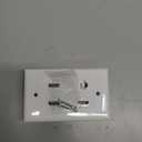 HDMI Wall Plate 4 Port,Cat6 Ethernet Wallplate, HDMI 2.0 Decorative Wall Outlet Female to Female for HDTV (White)