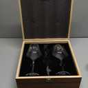 AW BRIDAL Mr and Mrs Wine Glasses Wedding Gifts for Couples 2026, Engagement Gift for Newly Engaged Couple, Bridal Shower and Bachelorette Gifts for Bride, Wine Opener Stopper and Wooden Keepsake Box