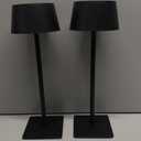 Solar Outdoor Table Lamp, Portable LED Desk Light,Cordless Battery-Operated，2 Adjustable Height, Touch Control & Stepless Dimming Night Light，Waterproof for Garden, Bedroom